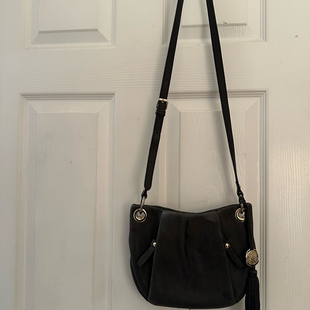 Vince Camuto True Grey Crossbody Bag with Tassel charm